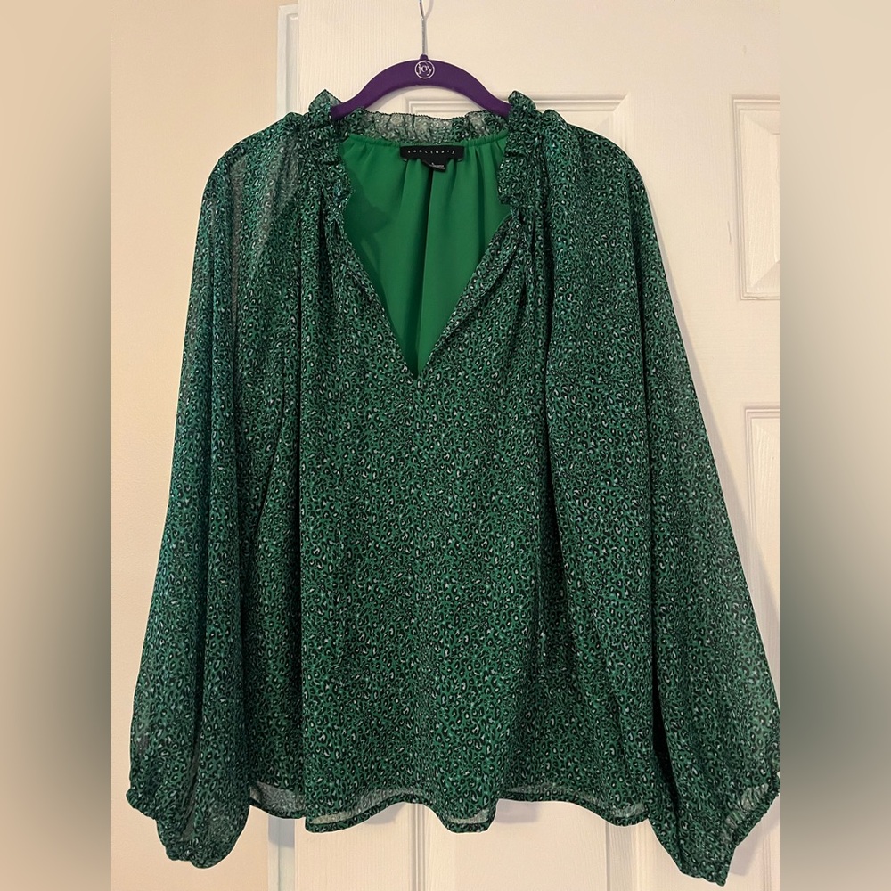 Sanctuary long sleeve top! Size Large